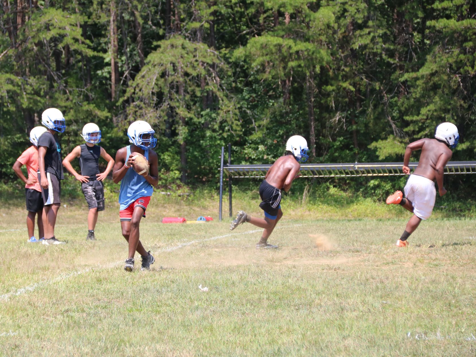 First day of Bassett football practice